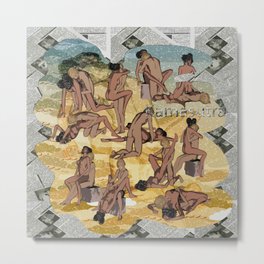 Kamasutra  01 Metal Print | Stellungen, Liebe, Leidenschaft, Nackt, Sex, Liebeskunst, Indien, Erotik, Frauen, Paar 