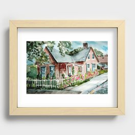 German Village House in Columbus, Ohio Recessed Framed Print