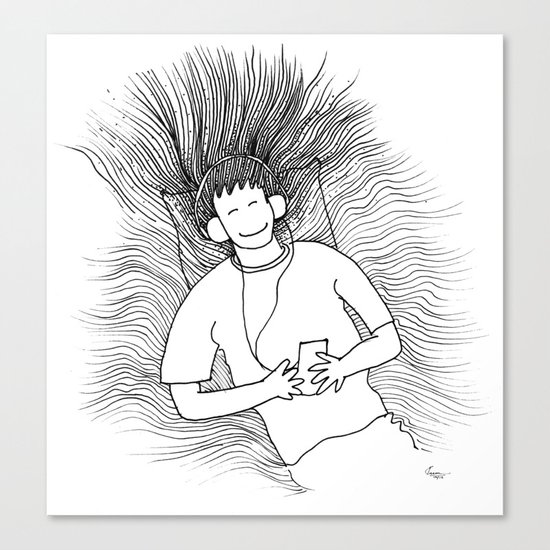 Lost in Music Canvas Print