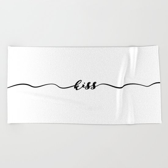 kiss Beach Towel