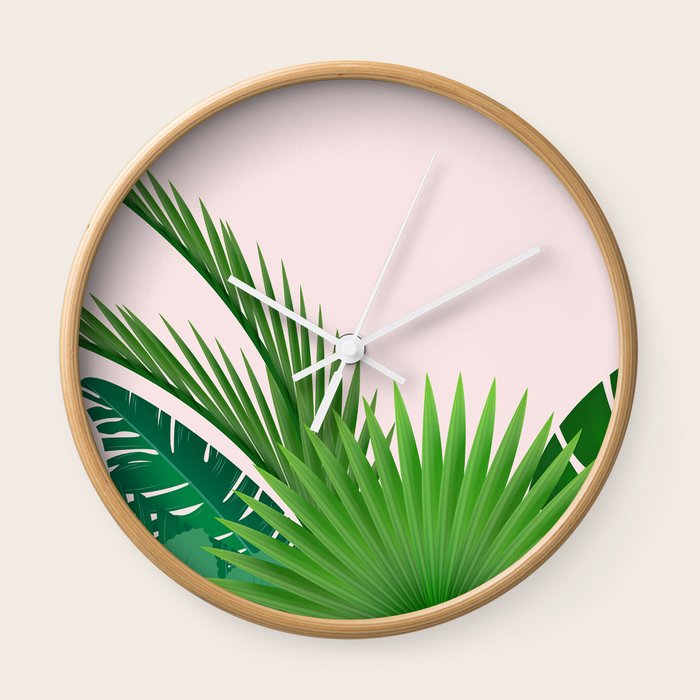 Tropical Wall Clock by 83 Oranges Free Spirits Society6