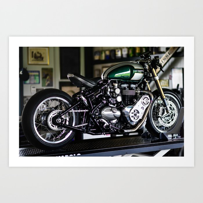 Triumph 1200 Bobber Compressor Art Print