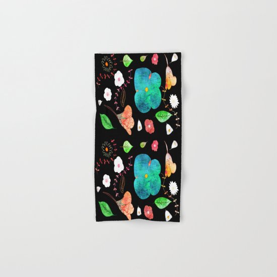 Japaneses midnight garden Hand & Bath Towel