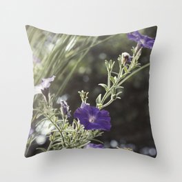 floral gothic Throw Pillow