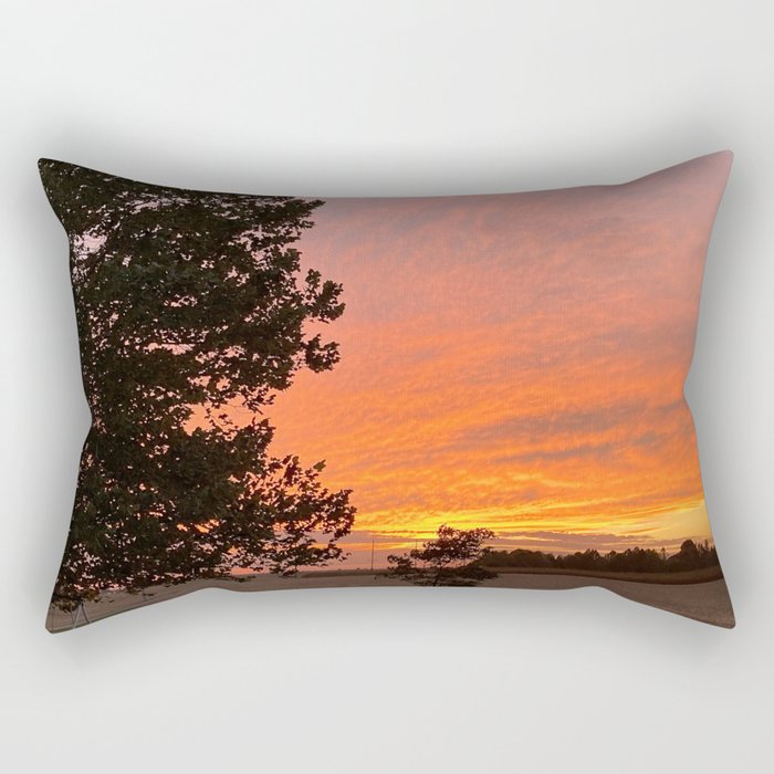 Midwest Sunset Rectangular Pillow