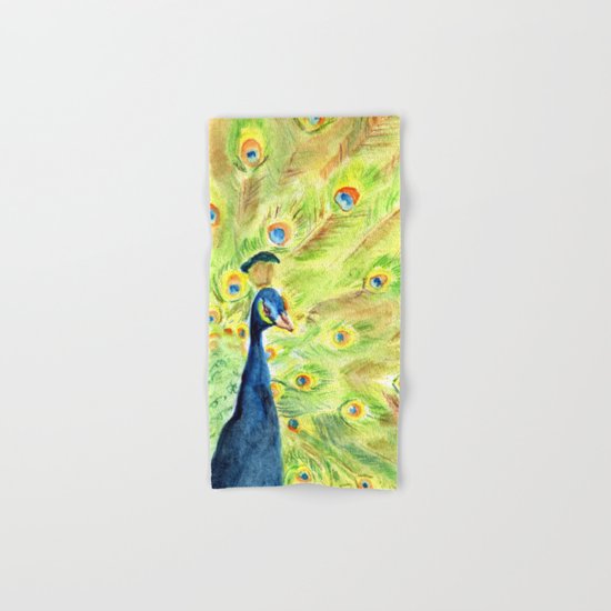 Peacock Hand & Bath Towel