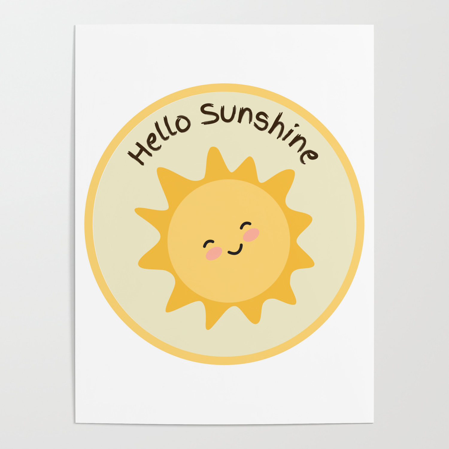 Hello Sunshine Poster by Azure Designs |