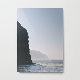 The coastline at Staithes, England | DKF Landscape and Nature Photography Art Print Metal Print | Travel Photography, Hiking, United Kingdom, Wall Art, Art Print, Cliffs, Color, Blue, Digital, Coastline 