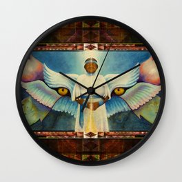 Grandmother and the Wolves Wall Clock