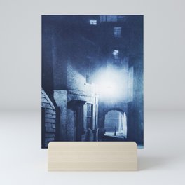 A dark spooky Gothic street Mini Art Print