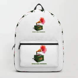 ORGANIC INVENTIONS SERIES: Vintage Floral Phonograph Backpack