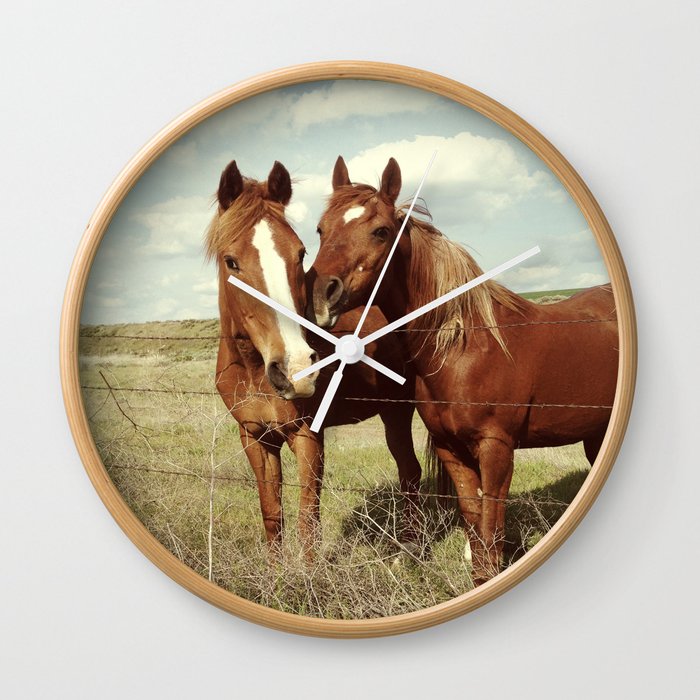 Horse Affection Wall Clock