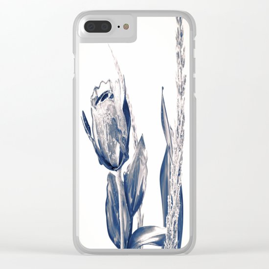 Glass rose Clear iPhone Case