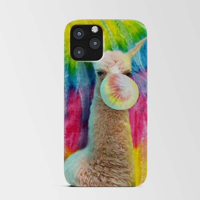 Tie Dye Llama iPhone Card Case