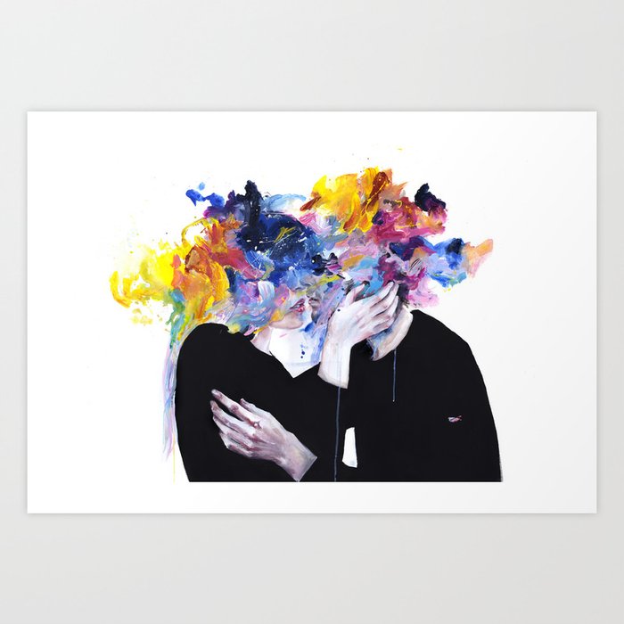 intimacy on display Art Print by agnes cecile Society6