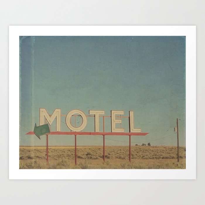 Vintage Motel Art Print