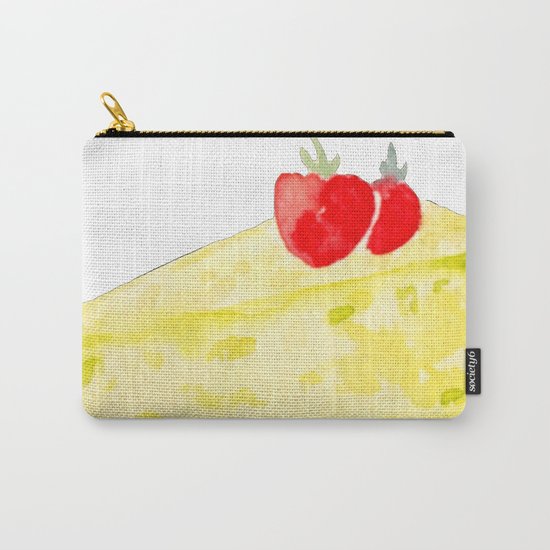 Lemon & Strawberry Cake Carry-All Pouch