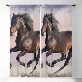 Cute Horse 20 Blackout Curtain