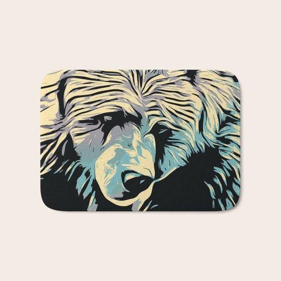 Wild Bear Bath Mat