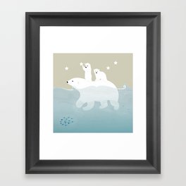 Swimming Framed Art Print