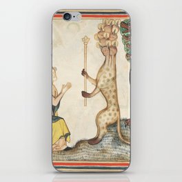 Medieval king monster art vintage  iPhone Skin