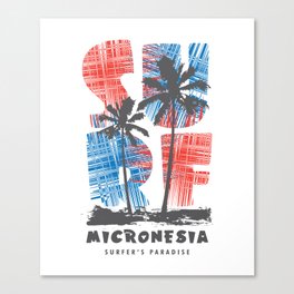 Micronesia surf paradise Canvas Print