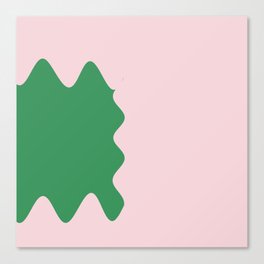 pink and green Canvas Print
