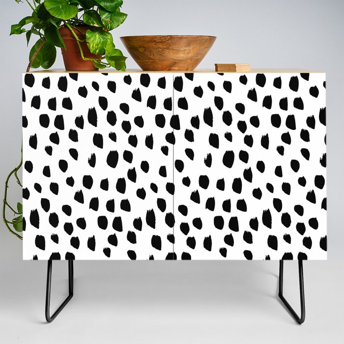 Hand drawn drops and dots on white - Mix & Match with Simplicty of life Credenza