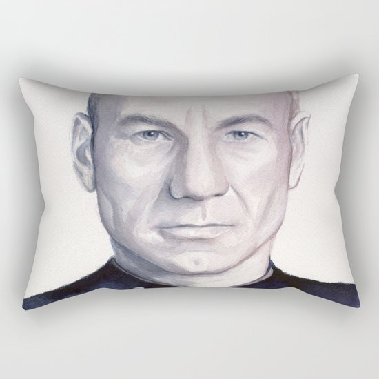 Captain Picard Rectangular Pillow