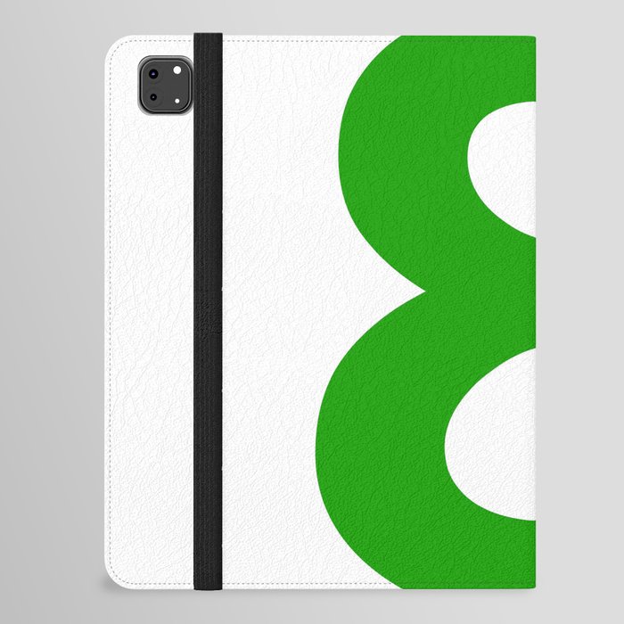 Number 8 (Green & White) iPad Folio Case