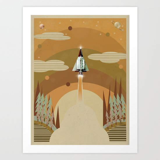 the adventure continues Art Print