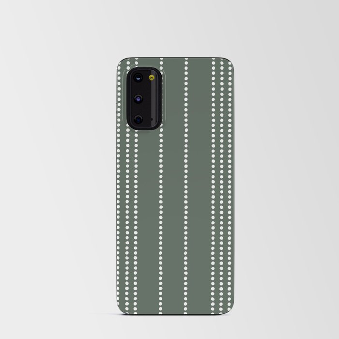 Ethnic Spotted Stripes in Green Android Card Case