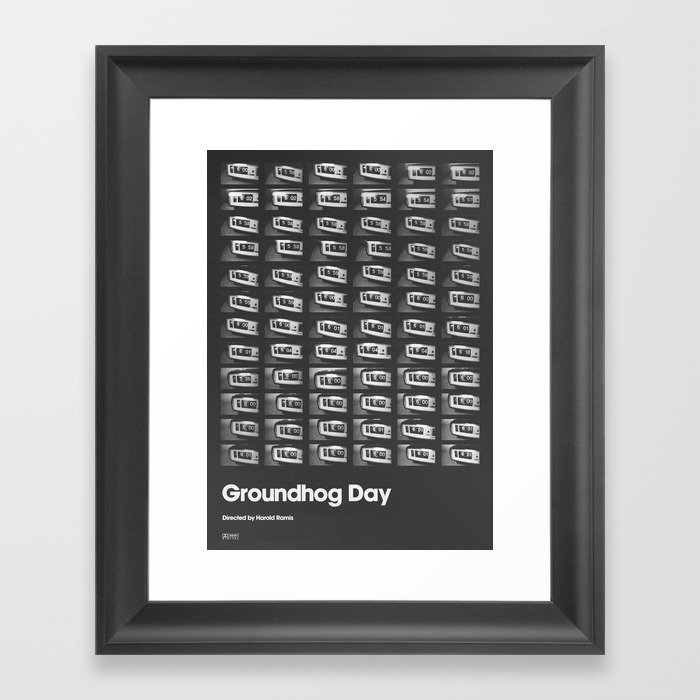 A MOVIE POSTER A DAY: GROUNDHOG DAY. Framed Art Print