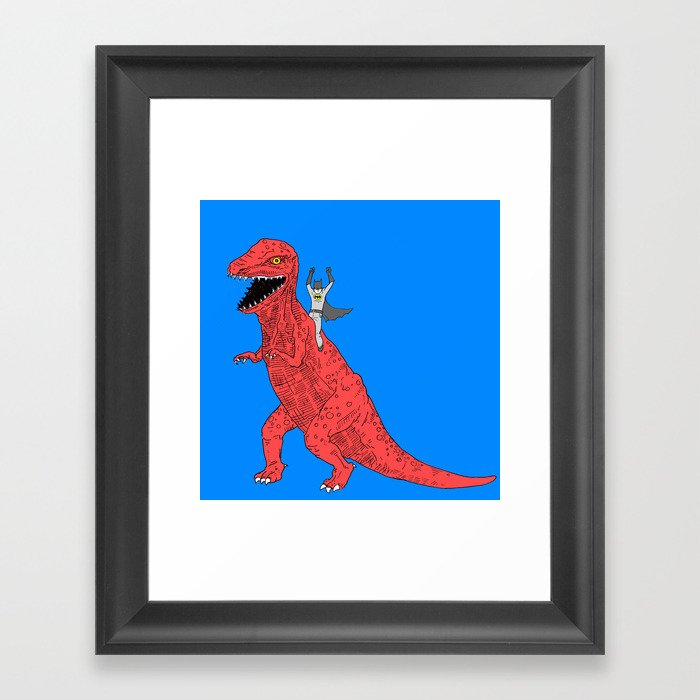 Dinosaur B Forever Framed Art Print