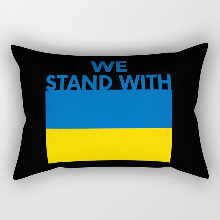 We Stand With Ukraine Rectangular Pillow