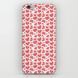 Hearts Pattern iPhone Skin