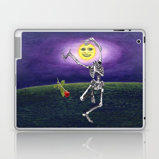Skeleton Moon Laptop & iPad Skin