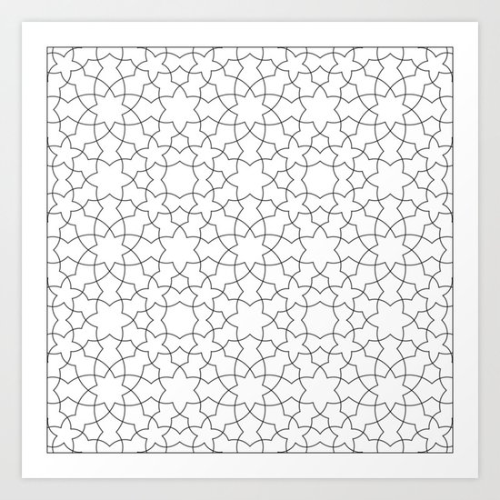 Minimalist Geometric 101 Art Print