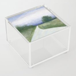 Winter Path Landscape Acrylic Box
