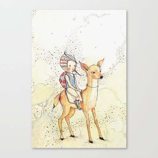 forest girl Canvas Print