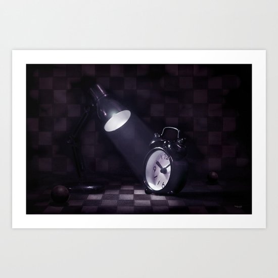 Zeiteinblendung Art Print
