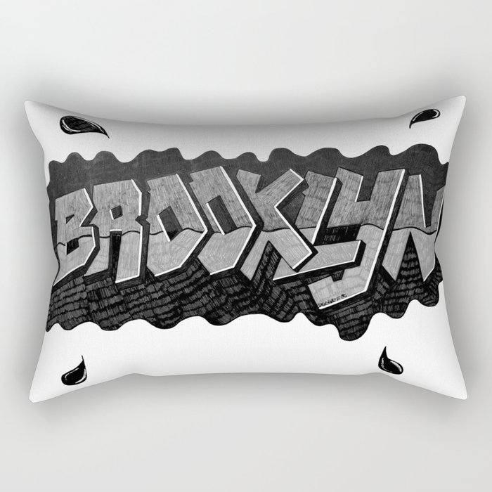 Brooklyn (Grey) Rectangular Pillow