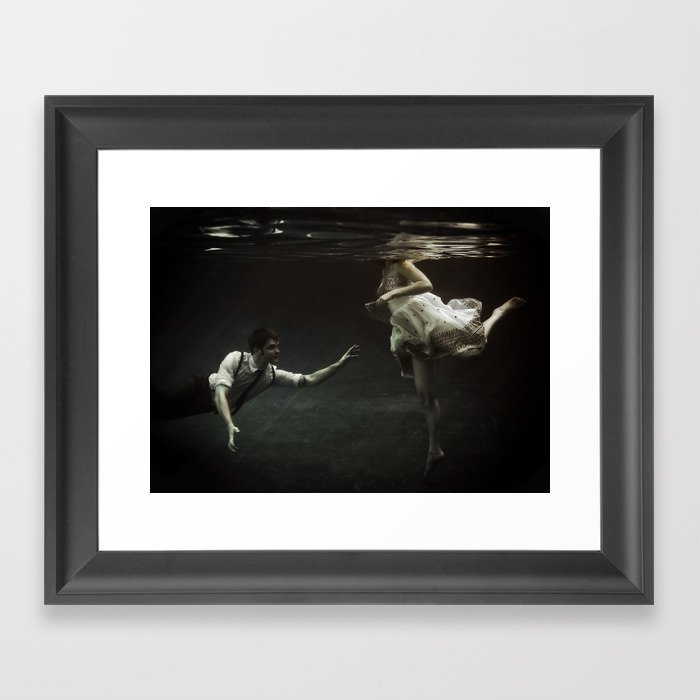 abyss of the disheartened : X Framed Art Print