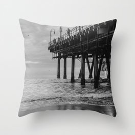 By the pier, Santa Monica California  Throw Pillow