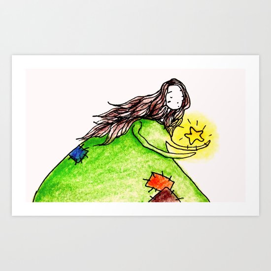 stay with me Art Print