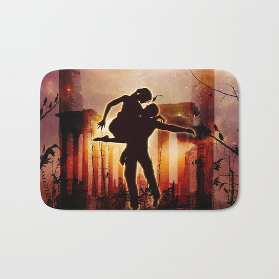 Dancing in the night Bath Mat