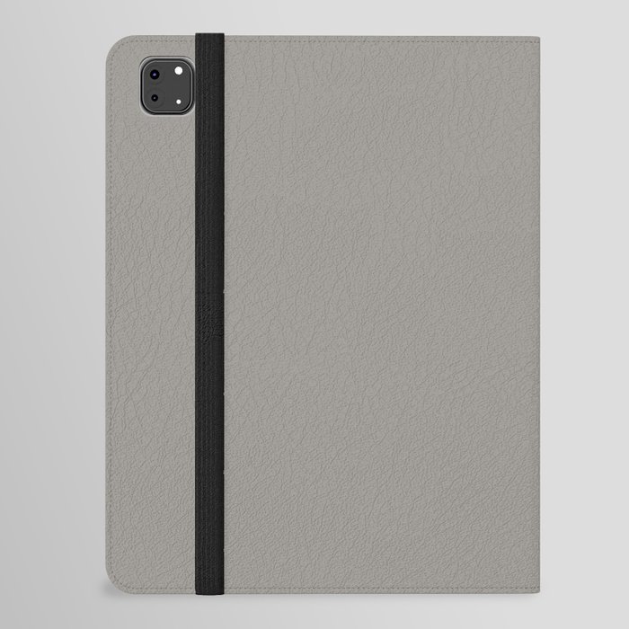 TABBY CAT COLOR. Gray neutral solid color iPad Folio Case