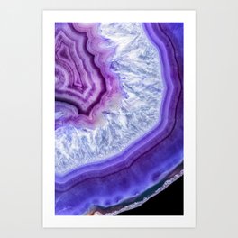 Purple agate 3110 Art Print