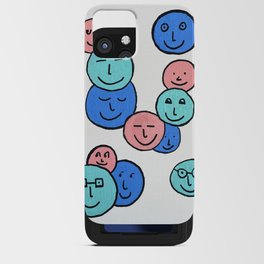 Feelings Faces Pastel iPhone Card Case