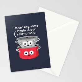 Can't Sieve With Them, Can't Sieve Without Them Stationery Card